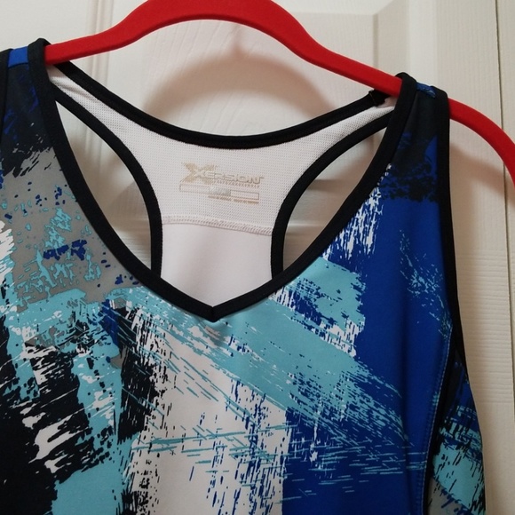 Xersion Blue Workout Top - Picture 2 of 5